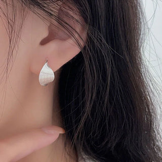 Silver Hoop Earrings 2