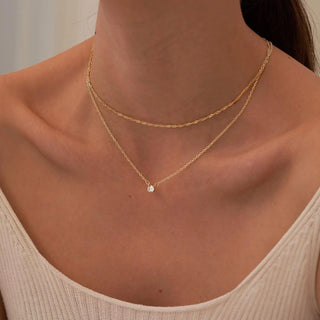 Zircon Crystal Choker Necklace