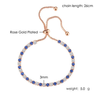 Zircon Rose Gold Bracelet