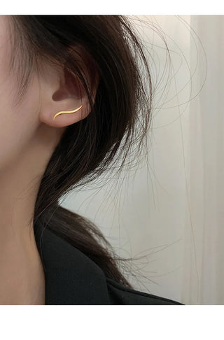 Gold Silver Stud Earrings