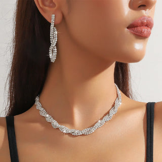 Crystal Rhinestone Jewelry Set
