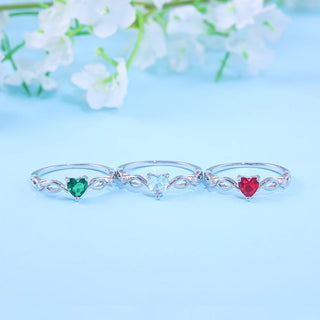 Zircon Heart Ring