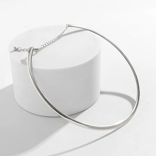 Gold Silver Choker Necklace 2