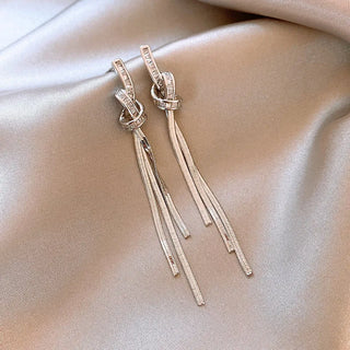 Zircon Gold Stud Earrings
