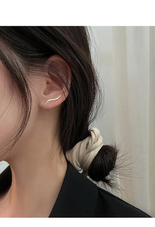 Gold Silver Stud Earrings