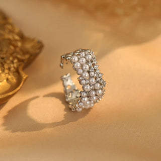 Pearl Zircon Ring 2