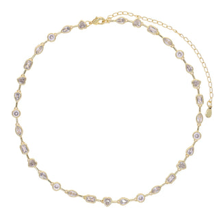 CZ Gold Necklace