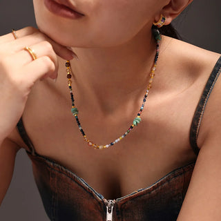 Crystal Gold Necklace