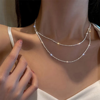 Silver Chain Pendant Necklace 4