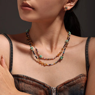 Crystal Gold Necklace