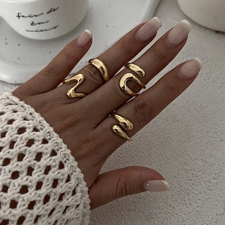 Gold Silver Ring 6