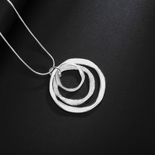 Silver Chain Pendant Necklace