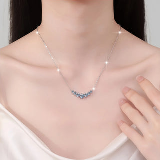 Zircon Silver Pendant Necklace