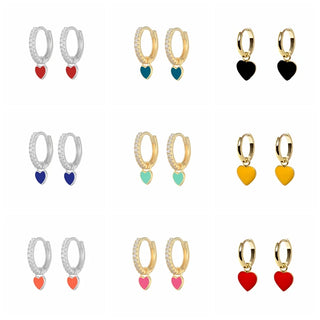 Crystal Zircon Hoop Earrings