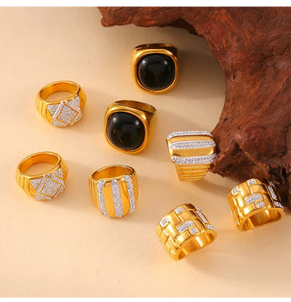 Zircon Gold Ring 15
