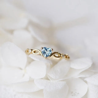 Zircon Heart Ring