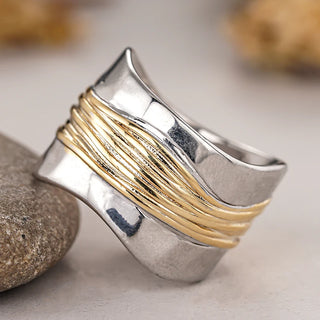 Gold Silver Ring 5