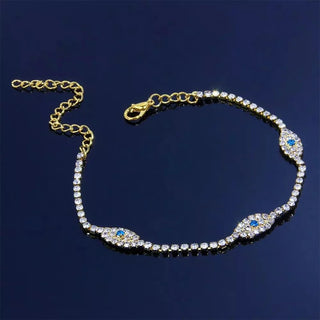 Crystal Gold Anklet