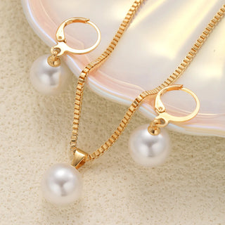Pearl Pendant Jewelry Set 2
