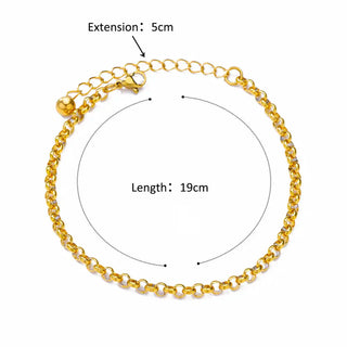 Gold Stainless Anklet 2