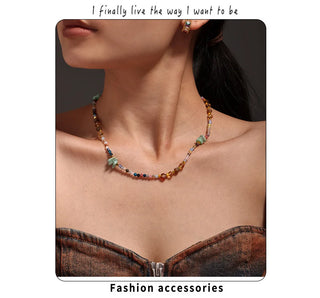 Crystal Gold Necklace