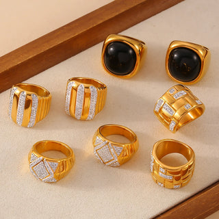 Zircon Gold Ring 15