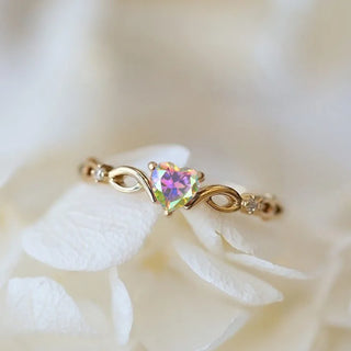 Zircon Heart Ring