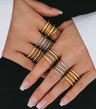 Gold Stainless Ring 4