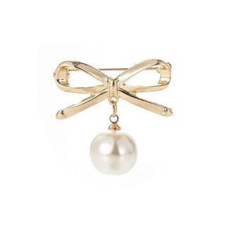 Pearl Gold Brooch