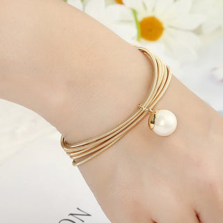 Pearl Gold Bracelet