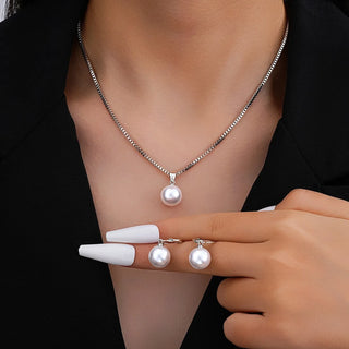 Pearl Pendant Jewelry Set