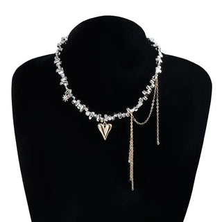 Beaded Tassel Pendant Necklace