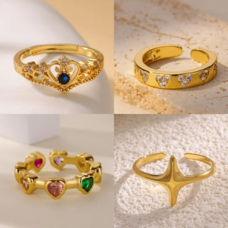Zircon Gold Ring 19