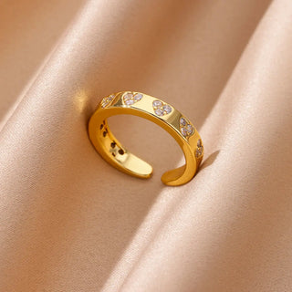 Zircon Gold Ring 19