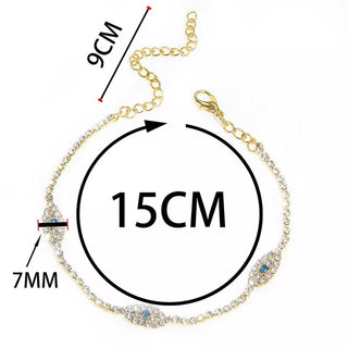 Crystal Gold Anklet