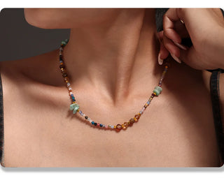 Crystal Gold Necklace