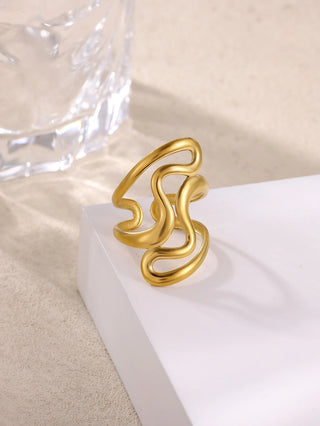 Gold Stainless Ring 2
