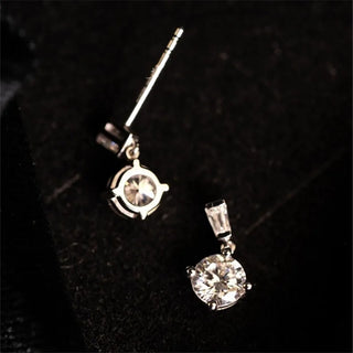 Zircon Gold Stud Earrings 2