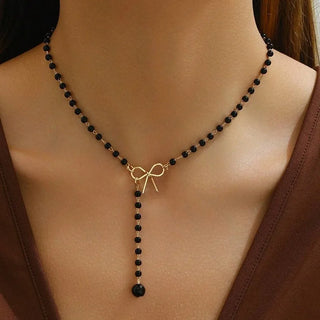 Pearl Tassel Choker Necklace