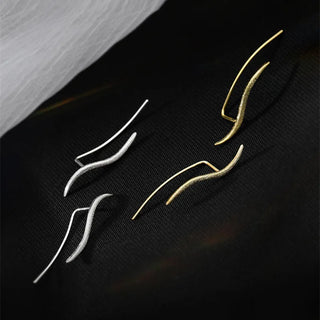Gold Silver Stud Earrings