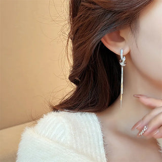 Zircon Gold Stud Earrings