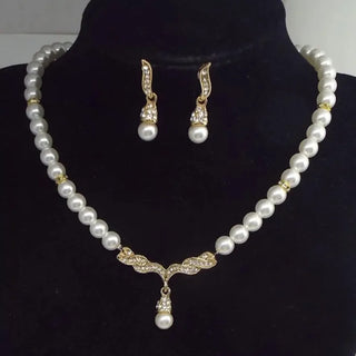 Pearl Pendant Jewelry Set 3