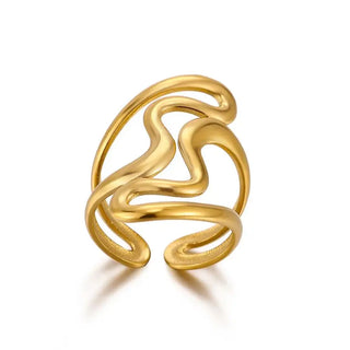 Gold Stainless Ring 2