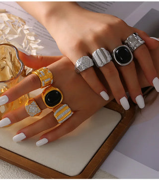 Zircon Gold Ring 15
