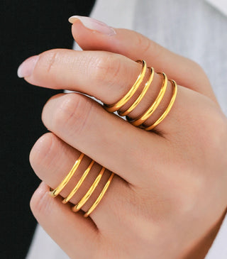 Gold Stainless Ring 4