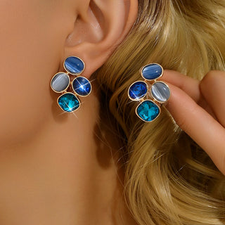 Unique Colorful Stud Earrings