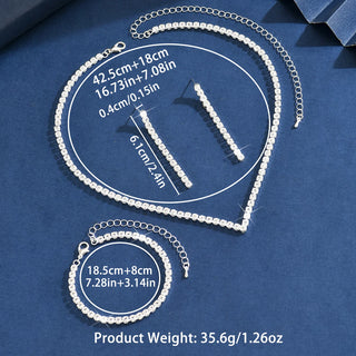 Crystal Zircon Jewelry Set