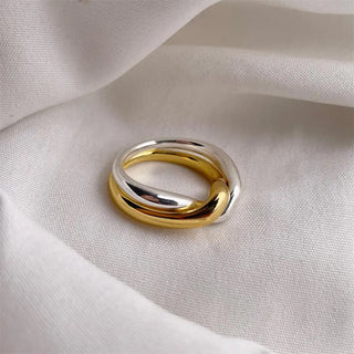 Gold Stainless Ring 7