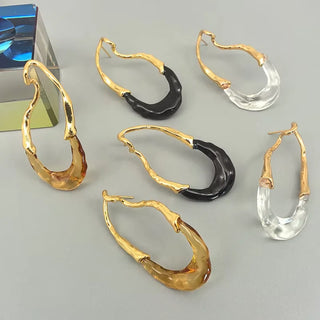 Modern Design Drop Earrings