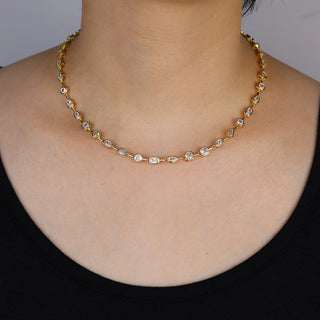 CZ Gold Necklace